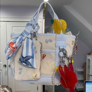 Madden Girl Nautical Theme Mini Tote Bag. NWT